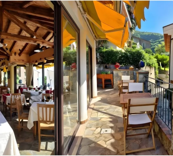 Terrazza del ristorante Borgo San Francesco